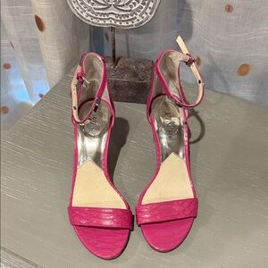 Michael Kors Fuchsia Ankle Strap Heels